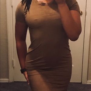 cute tight fitting pencil bodycon velvet dress